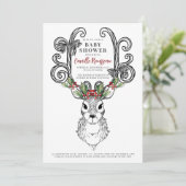 Kerstfeestdag Baby shower Kaart (Staand voorkant)