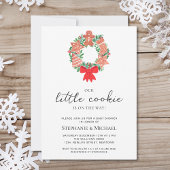 Kerstfeestdag Baby shower Kaart