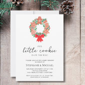 Kerstfeestdag Baby shower Kaart