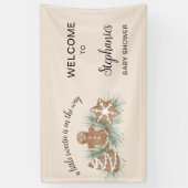 Kerstfeestdag Baby shower Spandoek (Verticaal)