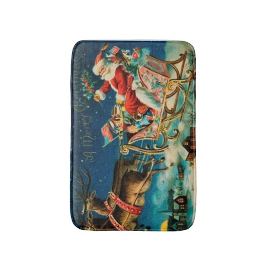  kerstfeestdag badmat (Voorkant Verticaal)