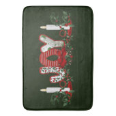 kerstfeestdag badmat (Voorkant Verticaal)