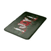 kerstfeestdag badmat (Gekanteld)