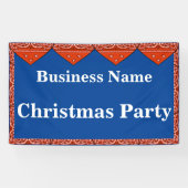 kerstfeestdag Banner Red Bandana (Horizontaal)