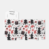 kerstfeestdag bedankdoosjes (Uitgevouwen)