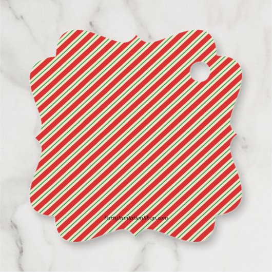 Kerstfeestdag Bedankjes Labels (Achterkant)