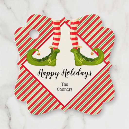 Kerstfeestdag Bedankjes Labels (Voorkant)