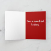 Kerstfeestdag Bernese Mountain Dog Bedankkaart (Binnen)