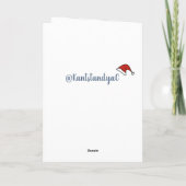 Kerstfeestdag Bernese Mountain Dog Bedankkaart (Achterkant)