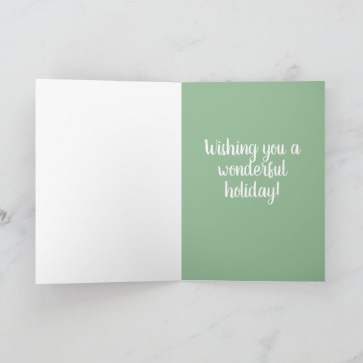 Kerstfeestdag Bernese Mountain Dog Bedankkaart (Binnen)