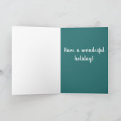 Kerstfeestdag Bernese Mountain Dog Kaart (Binnen)