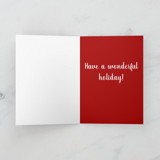 Kerstfeestdag Bernese Mountain Dog Kaart (Binnen)