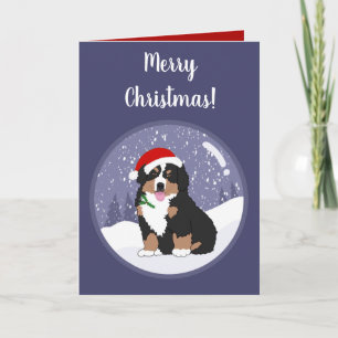 Kerstfeestdag Bernese Mountain Dog Kaart