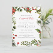 kerstfeestdag Berries Mistletoe Kaart (Staand voorkant)