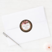 Kerstfeestdag Berry Wreath Assorted Desserts Ronde Sticker (Envelop)