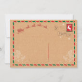 kerstfeestdag binnenpostkaart uitnodiging (Achterkant)