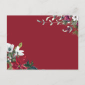 kerstfeestdag binnenste uitnodigingskaart briefkaart (Achterkant)