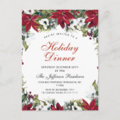 kerstfeestdag binnenste uitnodigingskaart briefkaart (Voorkant)