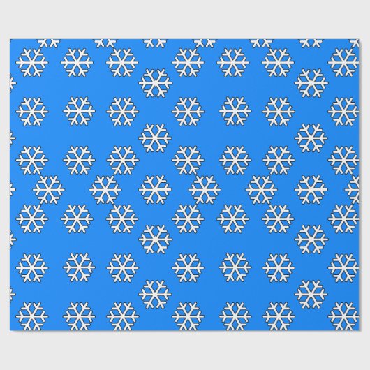 Kerstfeestdag blauw en witte sinaasappel cadeaupapier (Vlak)