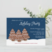 Kerstfeestdag - Blauw Kaart (Staand voorkant)