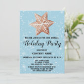 kerstfeestdag blauw sneeuw kaart (Staand voorkant)