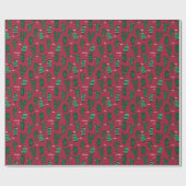 Kerstfeestdag boon cadeaupapier (Vlak)