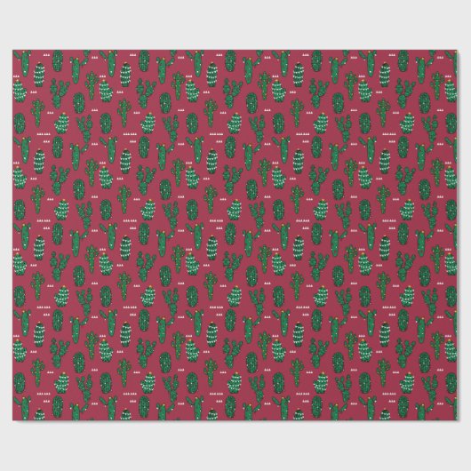 Kerstfeestdag boon cadeaupapier (Vlak)