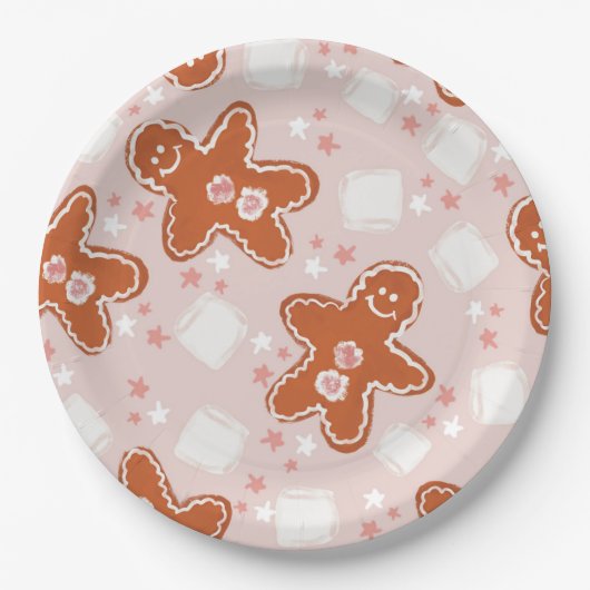 Kerstfeestdag Borden op feestdag Papieren Bordje (Voorkant)