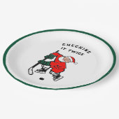 Kerstfeestdag - Borden voor kerstfeestartikelen Na Papieren Bordje (Gekanteld)