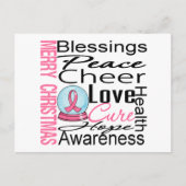 kerstfeestdag borstkanker collage feestdagenkaart (Voorkant)