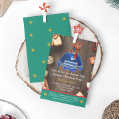 Kerstfeestdag Boxer Dog Ugly Sweater Party Kaart