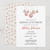 Kerstfeestdag Bridal Luncheon uitnodiging (Voorkant / Achterkant)