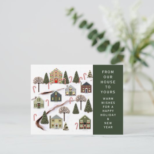 Kerstfeestdag Briefkaart (Staand voorkant)