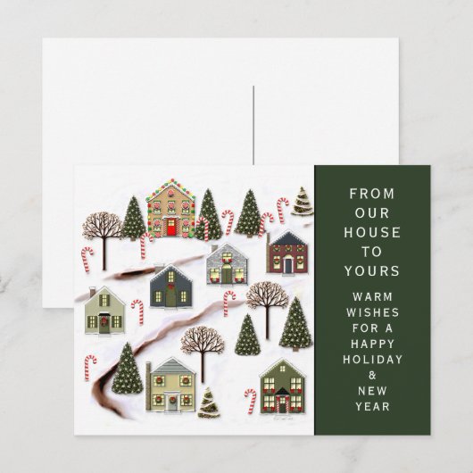 Kerstfeestdag Briefkaart (Voorkant / Achterkant)