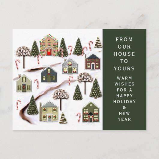 Kerstfeestdag Briefkaart (Voorkant)