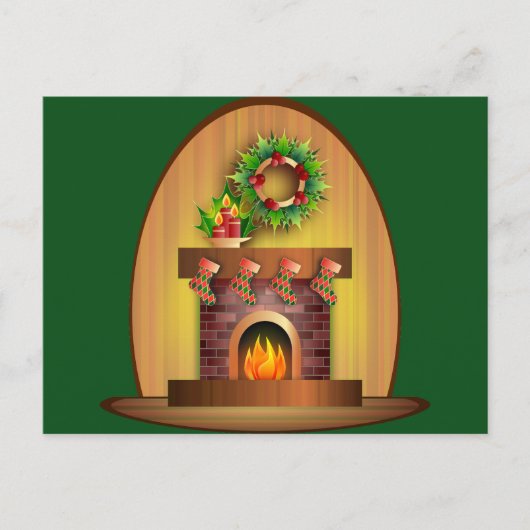 Kerstfeestdag Briefkaart (Voorkant)