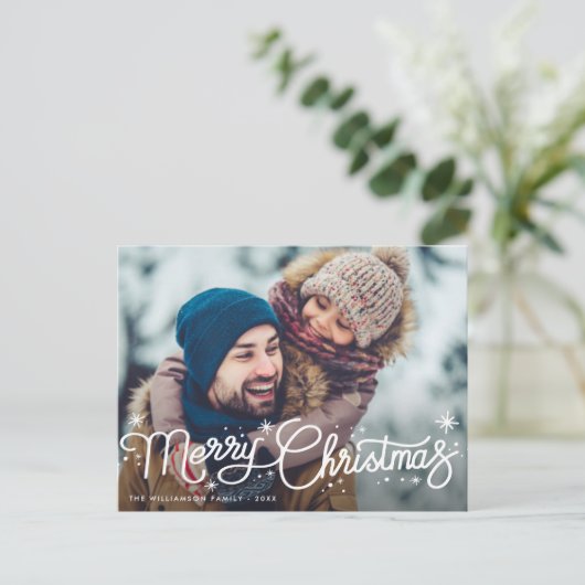 kerstfeestdag briefkaart (Staand voorkant)