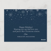 kerstfeestdag briefkaart (Achterkant)