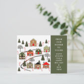 Kerstfeestdag Briefkaart (Staand voorkant)