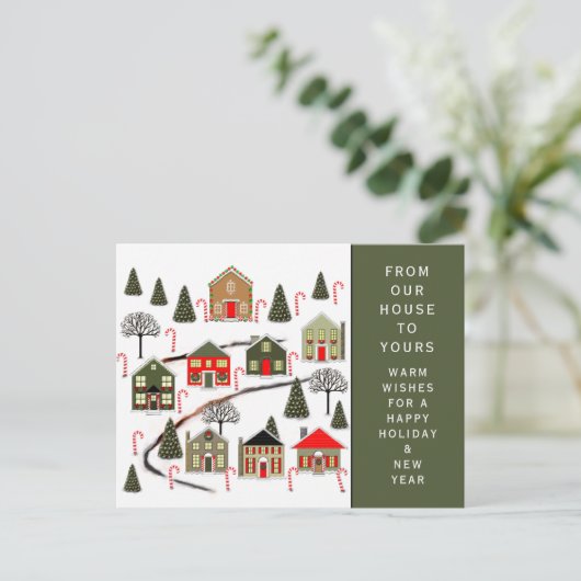 Kerstfeestdag Briefkaart (Staand voorkant)