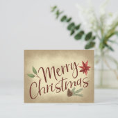 kerstfeestdag briefkaart (Staand voorkant)