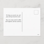 Kerstfeestdag Briefkaart (Achterkant)