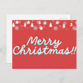 Kerstfeestdag Briefkaart (Voorkant / Achterkant)