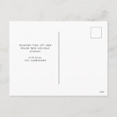 Kerstfeestdag Briefkaart (Achterkant)