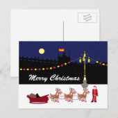 Kerstfeestdag Briefkaart in Madrid (Voorkant / Achterkant)