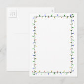 kerstfeestdag Briefkaart met lichte rand (Voorkant / Achterkant)