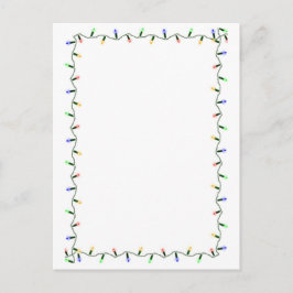 kerstfeestdag Briefkaart met lichte rand