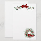 Kerstfeestdag Briefpapier (Voorkant / Achterkant)