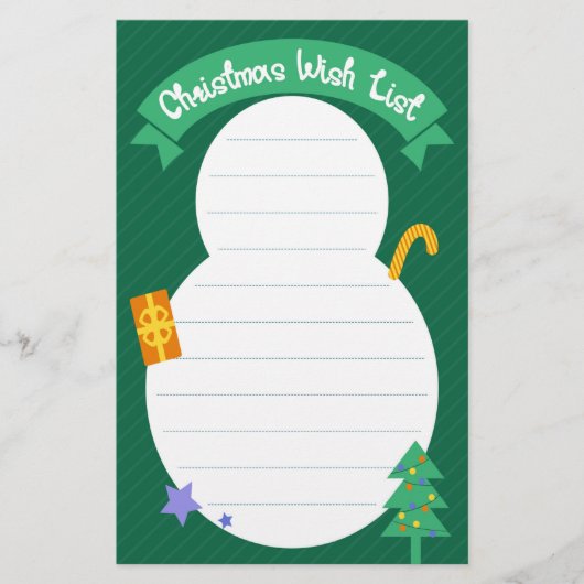 kerstfeestdag briefpapier (Voorkant)