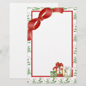 Kerstfeestdag Briefpapier (Voorkant / Achterkant)